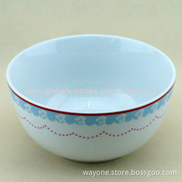 Well Sold Popular 5-inch Ceramic Noodle Bowl, Lead-free, Withstanding High Temperature and Freezing